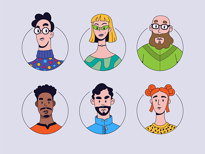 Characters art avatars character design characterdesign characters design illustraion illustration illustration art illustrations illustrator outline