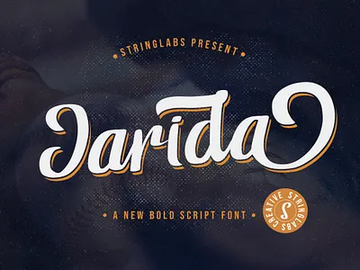 Jarida - Bold Script Font bold brush calligraphy font groovy handdrawn handlettering logotype multilingual puaencode retro script stylish vintage