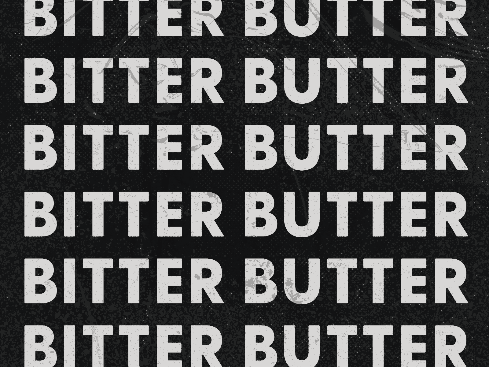 Bitter Butter animated animation black gif liquify type typogaphy