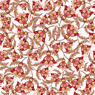 Fête fabric design fabric designer floral floral pattern illustration oranges packaging design pattern redshift surface design surface pattern design surface pattern designer warm