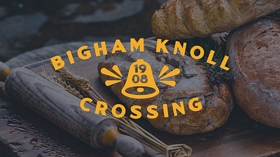 Bigham Knoll Crossing bell branding food foodhall logo oregon portland typography