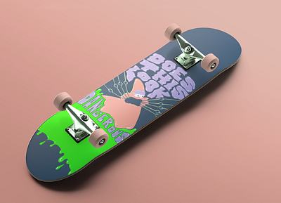 Patrick Skateboard Deck danger illustration ipad mockup nostalgia patrick star photoshop procreate skate skateboard skateboarding spongebob