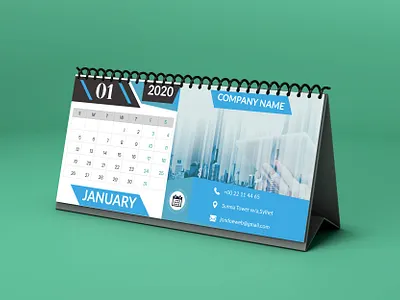 Desk Calendar branding colors corporate design design good simple smart style stylish typography