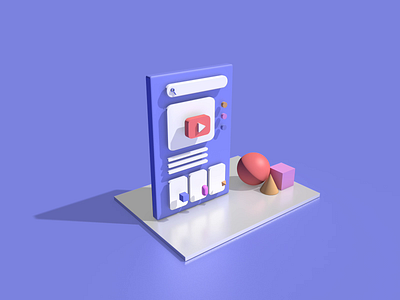 3D UI Animation 3d 3d animation animation cinema4d colorful ui