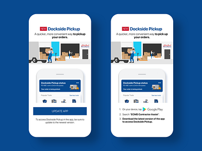 Dockside Pickup push notifications android interaction design ios marketing mobile mobile app mobile app design sketch app uiux user experience user interface