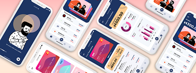 DOMPETQ Mobile Apps - 1 app branding clean up design finance app finance ui finances financial app financial ui flat mobile app design ui ui ux design ux vector illustration wallet app wallet ui