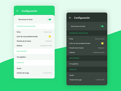UI Challenge 007 - Settings android configuracion dailyui figma mobile app notes settings settings ui ui