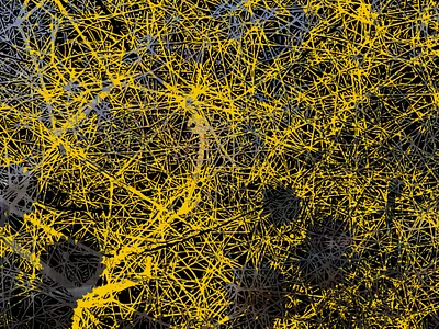 Connections black vector vector art yellow