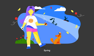 SPRING art artist artwork behance characterdesign design illustraion illustration art illustrations illustrator