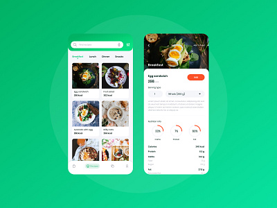 Nutrition app 2020 app app design branding creative design creator design dribbble hello dribble mobile mobile ui mobileapp nutrition nutrition app product product design typography ui uiux ux