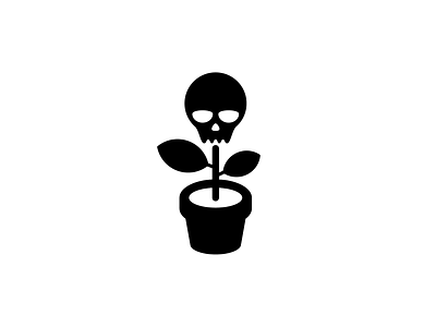 Go green or die biology branding climate change death earth ecology environment flower future leaves life logo nature plant pot recycle skull sustainability ui zero waste