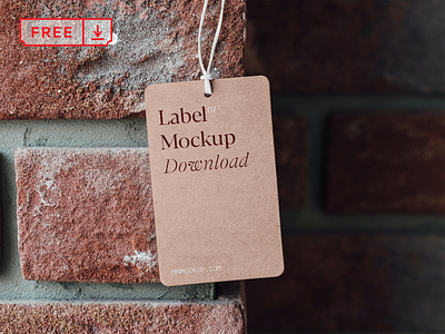 Free Label on Brick Wall Mockup by Mr.Mockup™ on Dribbble