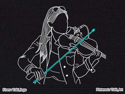 Violin Line Art animation art artwork commission fashion fiverr fiverr design fiverrgigs graphic design graphic design illustration illustration art illustrator line art pinterest violin woman illustration