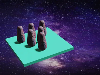 • B O W L I N G P I N S • 3d 3dmodeling bowling pin branding cinema4d design galaxy graphic design illustration mockup outerspace packaging productdesign ui unity3d