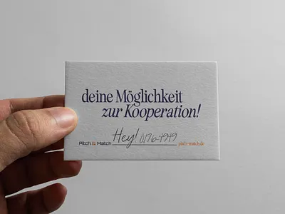 Pitch & Match - let's cooperate branding business business cards collaterals corporate identity design graphic design identity logo print startups typography