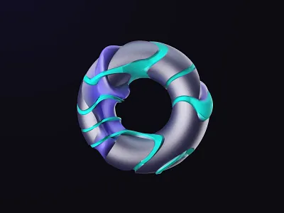 day2 3d abstract c4d cinema 4d design geometric photoshop web