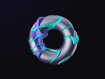 day2 3d abstract c4d cinema 4d design geometric photoshop web