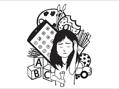 life branding design flat icon illustration minimal vector website