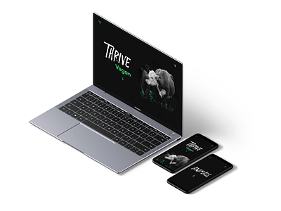 Thrive | Vegan web design app app design application application design design graphic design illustration logo thrive typography ui ux vector vegan veganism web web design