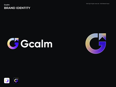 Gcalm Logo brand branding icon identity logo logodesign logotype minimal minimalist logo modern logo monogram symbol tech company tech logo technical technologies technology technology icons technology logo typography