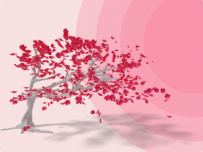 Cherry Blossom 3d 3d art blender design gravity sketch