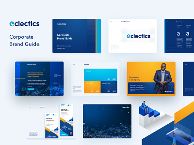 eclectics corporate brand guide brand design brand identity branding corporate design icon illustration merchandise styleguide