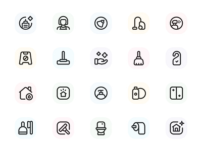 Myicons — Cleaning, Housekeeping vector line icons pack essential icons flat icons icon design icon pack icons icons design icons pack interface icons line icons myicons ui ui design ui designer ui icons ui kit ui pack ui set web design web designer web ui