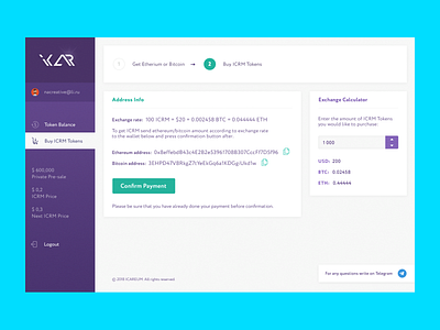Сryptographic cabinet app application design logo responsive ui ui design uiux ux web