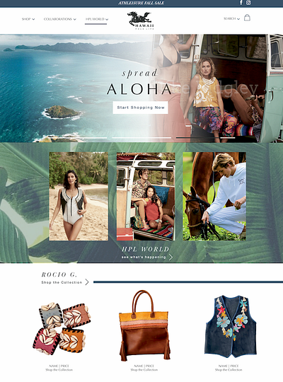 Hawaii Polo Life branding fashion hawaii ui web design