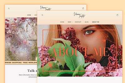 Sorbet Shopify Theme coding design illustration logo shopify web design web design template website website template