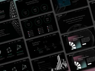Pyrofex & Silvermint web design 3d blockchain cryptocurrency design fintech futuristic graphic design interactive interface landing ui ui design ux design web design website