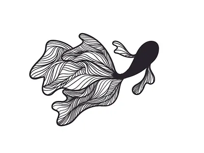 cupang beta fish art design fish flat icon illustration illustrator logo minimal vector vectorart