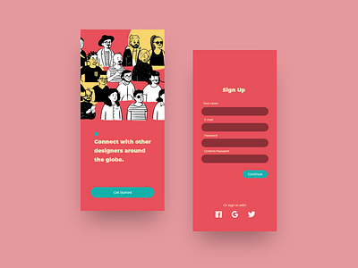 Daily UI Design #001 app dailyui dailyui 001 desain illustration minimal ui uidesigner uidesigners ux