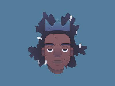 Samo art basquiat character character design gradient illustration illustrator portrait