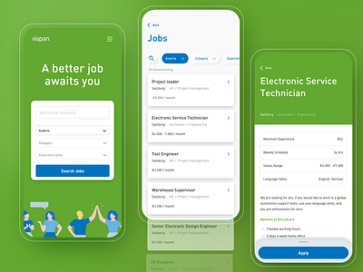 Job portal mobile web UI job board job listing mobile design mobile ui responsive website ui ui ux ui design uidesign ux design uxdesign