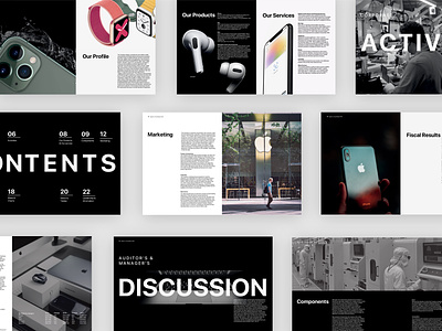 Apple Annual Report annual report apple contents layout editorial design graphic design grid magazine print design