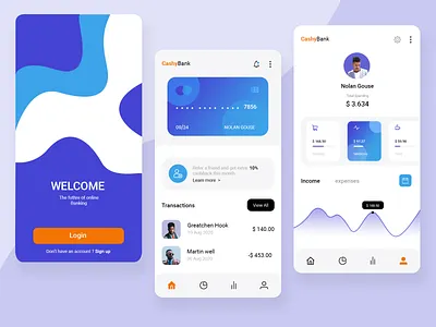 Personal Finance App card design design finance app fonts icons login mobile mobile app mohamed tharik photoshop simple work ui