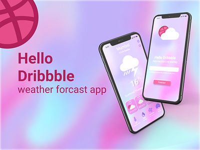 Hello dribble app design ui ux