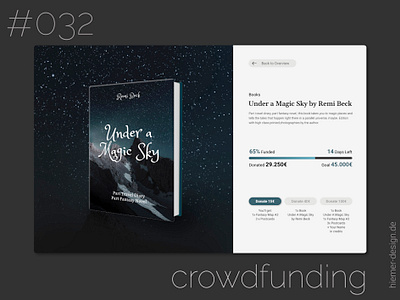 DailyUI 032 book cover cover design coverdesign crowd funding crowdfunding crowdfunding campaign daily 100 challenge daily ui daily ui 032 dailyui dailyui 032 dailyui032 dailyuichallenge uidesign uidesigner