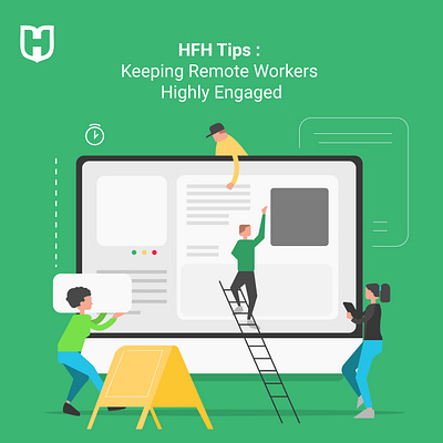 Hirefreehands Remote Work Engagement Illustration adobe illustrator adobeillustator illustration illustrator lagos designer nigerian art