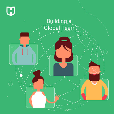 Hirefreehands Building a Global Team Illustration adobe illustrator adobeillustator illustration illustrator lagos designer