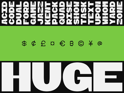 Ogre Mono Glyphs design font graphic design typedesign typography vector