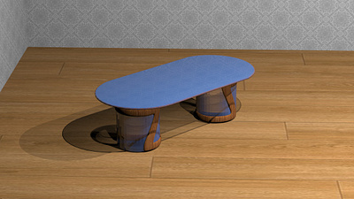 Table glasses 3d graphic design interior tables