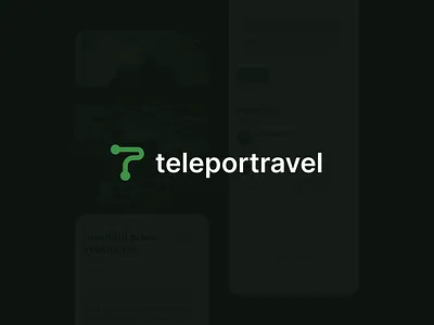 Teleportravel's logotype brand branding digital future graphic design identity logo logotype poligraphy print product puree teleportravel travel typography