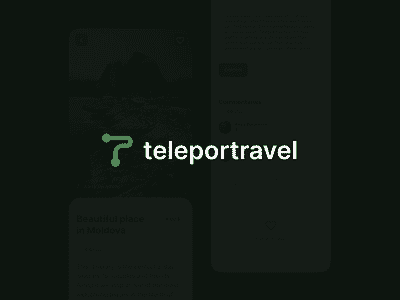 Teleportravel's logotype brand branding digital future graphic design identity logo logotype poligraphy print product puree teleportravel travel typography