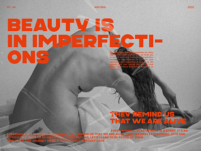 Beauty is in imperfections branding design graphic design ui uiux uiux design we web design