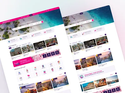 Lastminute.com - Hotels upper funnel redesign for desktops design hotels landing page travel ui ui design ux ux design web design