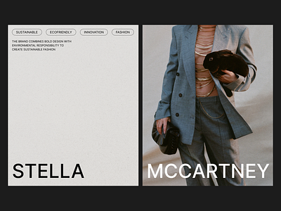 Stella McCartney redesign website clean creative design minimal minimalism modern ui poster simple ui