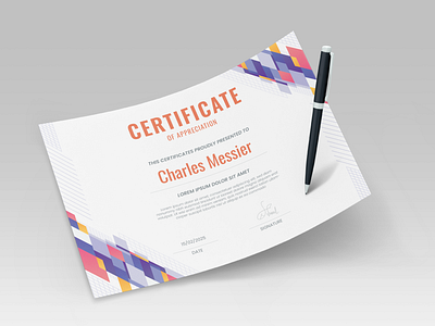 Certificate of Appreciation certificate design graphic design typography