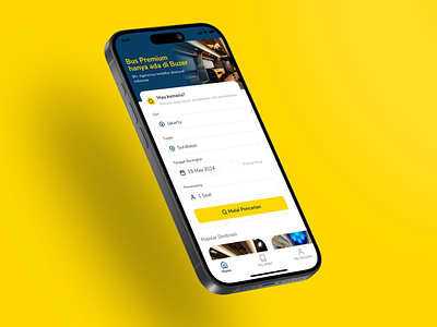 Buzzes – Bus Ticket Booking App UI designinspiration mobile app